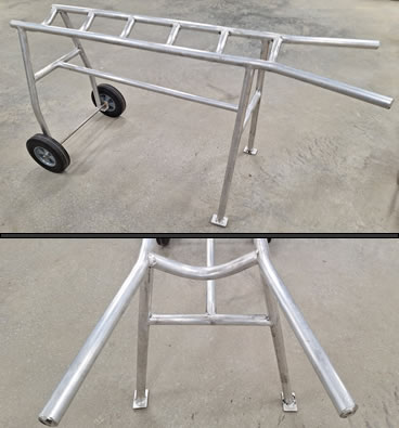 EAZE OFF 'Right-Height' Aluminum Hog Skinning Cradle